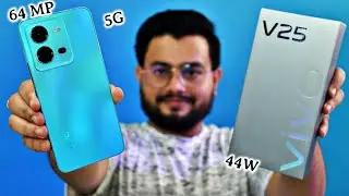 Vivo V25 Unboxing And Review 🔥4500 mAh 🔋 64MP 📸 Budget 5G Phone 😲 Powerful in cheap.?