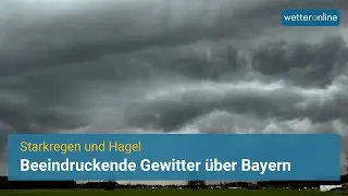 Gewitterfront durchquert Bayern