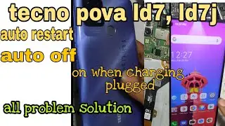 tecno pova ld7,ld7j auto restart \\ tecno dead problem solution \\ tecno pova switch on when charger