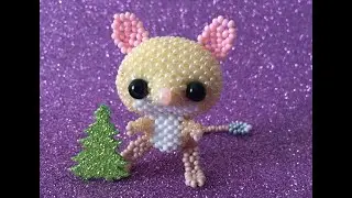 Амигуруми тушканчик из бисера