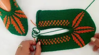 ÇEYİZLERİN VAZGEÇİLMEZİ İKİ ŞİŞ KOLAY PATİK YAPILIŞI #crochet #knitting #patik #örgü #handmade