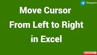 How to Move Cursor From Left to Right || Change Cursor Move Direction ||