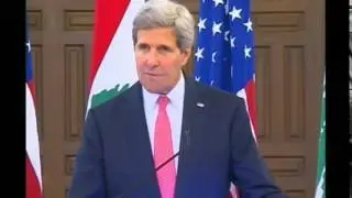 Secretary Kerry Delivers Remarks to the Press in Lebanon