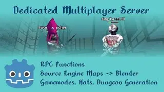 Showcase of a Multiplayer Game with Dedicated Server in Godot 4 - source code in description