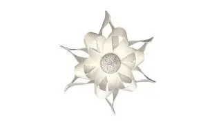 How To Make A Ribbon Snowflake Hair Bow Clip