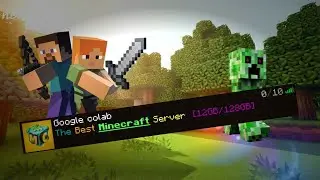 How to make a LEGAL 12GB RAM, 128GB Disk Minecraft Server on Google Colab (FREE) 🌐💎