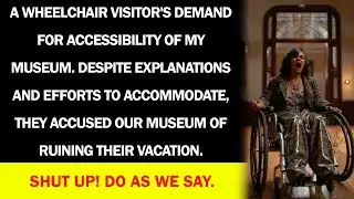 Toxic wheelchair Karen accused my museum of ruining her vacation. Her deceitful plan was behind!