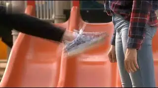 police teaches her friend to kick boys balls(handmade subtitles)
