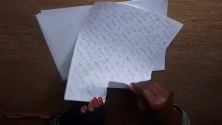 Writing and Tearing Paper ASMR Chewing Gum Sounds