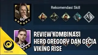 COMBINATION OF VIKING RISE HEROES GREGORY AND CECIA | VIKINGS RISING INDONESIA