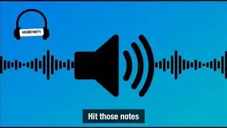 Hit those notes meme sound effect