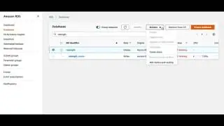 How to delete RDS database