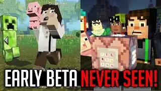 Minecraft Story Mode EARLY BETA NEVER BEFORE SEEN (CUT CONTENT - Telltale Games)