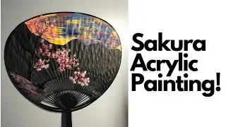 Handheld Acrylic Fan Painting!