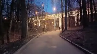 Спуск Воробьевы горы к метро.Москва 2024.