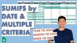 How to SUMIFS with Date Range & Multiple Criteria (Year to date, month to date) in Google Sheets