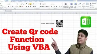 Create Qr code Function  in MS Excel Using VBA.