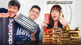 PROBANDO los 4 TURRONES MÁS LOCOS de esta NAVIDAD! 🎄🎅🏼 PELDANYOS vaya ida de olla 🤯