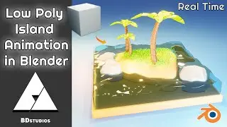 Low Poly Island in Blender 3.4 - 3D Modelling and Animation