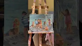Отдых на море💦 Размер 30х40💌 #oilpainting #живопись #painting #живописьмаслом #творчество #art