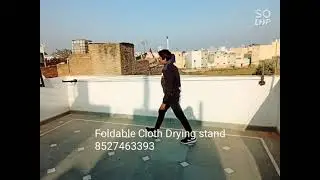 FOLDABLE WALL MOUNT CLOTH DRYING STAND