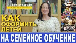 Семейное обучение. Как правильно оформить ребенка. Нина Варшавская.