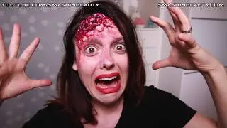 EASY 3D realistic exposed brain SFX Halloween makeup tutorial 2019 SMASHINBEAUTY