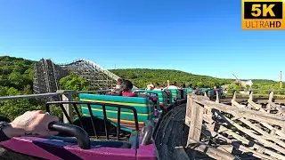 Boss POV 5K Back Row INFAMOUS Wooden Coaster Six Flags St. Louis Eureka, MO