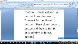 InFocus A2 Hard Reset - if you forgot passcode or screen pattern lock