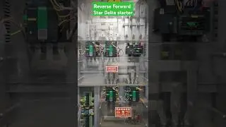 Forward Reverse Star Delta starter working high amp. #shorts #electrical #job