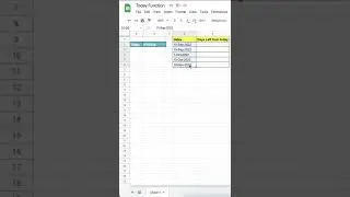 1 Minute Google Sheets | TODAY Function in Google Sheets | TODAY Formula in Google Sheets