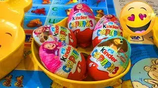 И снова Киндер сюрпризы! Открываем игрушки! Шоколадные яйца!