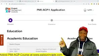 PMI-ACP Application for PMPs (30 Minute Detailed Step by Step Video at this Link)