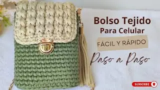 CROCHET BAG for Cell Phones / SUPER EASY / for BEGINNERS