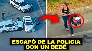 Madre con Bebé en brazos ESCAPA de la P0LlClA en una BRUTAL PERSECUCIÓN policial