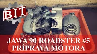 Jawa 90 Roadster #5 Engine preparation before assembly