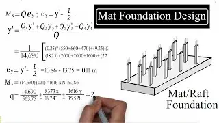 Mat Foundation Design | Manual Calculation