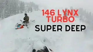 146 Lynx turbo, deep pow, hitting trees, getting stuck