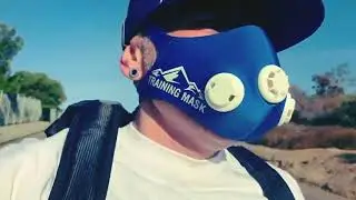 Running at Elysian Park with Training Mask
