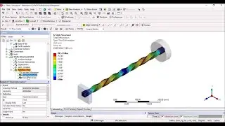 ☑️ Torsion - Ansys workbench