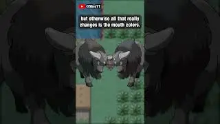 Inverting the Colors of Tauros and Paldean Tauros || #shorts #pokemon #shinypokemon
