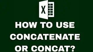 How to use CONCATENATE Or CONCAT ? #excel #exceltips