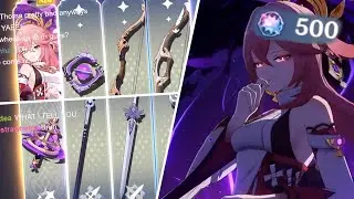 OVER 500 SUMMONS FOR C6 YAE MIKO | Genshin Impact
