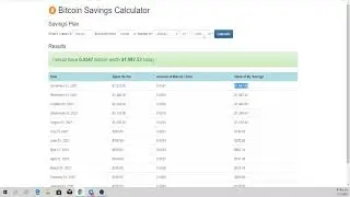 Calculadora de ahorro con Bitcoin vs Fiat