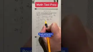 Math SAT practice: solution for question 6
