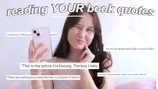 reacting to quotes from *YOUR* books! 💬₊˚🖇️ giving tips and fangirling lol (70k special celebration)