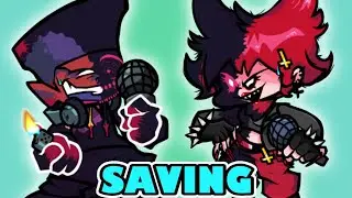 FRIDAY NIGHT FUNKIN' mod CASSANDRA Saves EVIL DARNELL!
