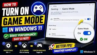 Turn On Game Mode in Windows 11 | Easy Way to Boost Gaming Performance