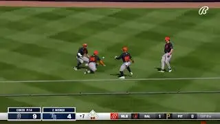 A inside-the-park-homerun on a fly ball to 2nd base 😂