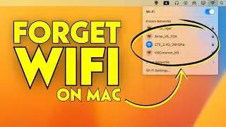 How to Forget WiFi on Mac? Forget, Delete WiFi Network on MacBook